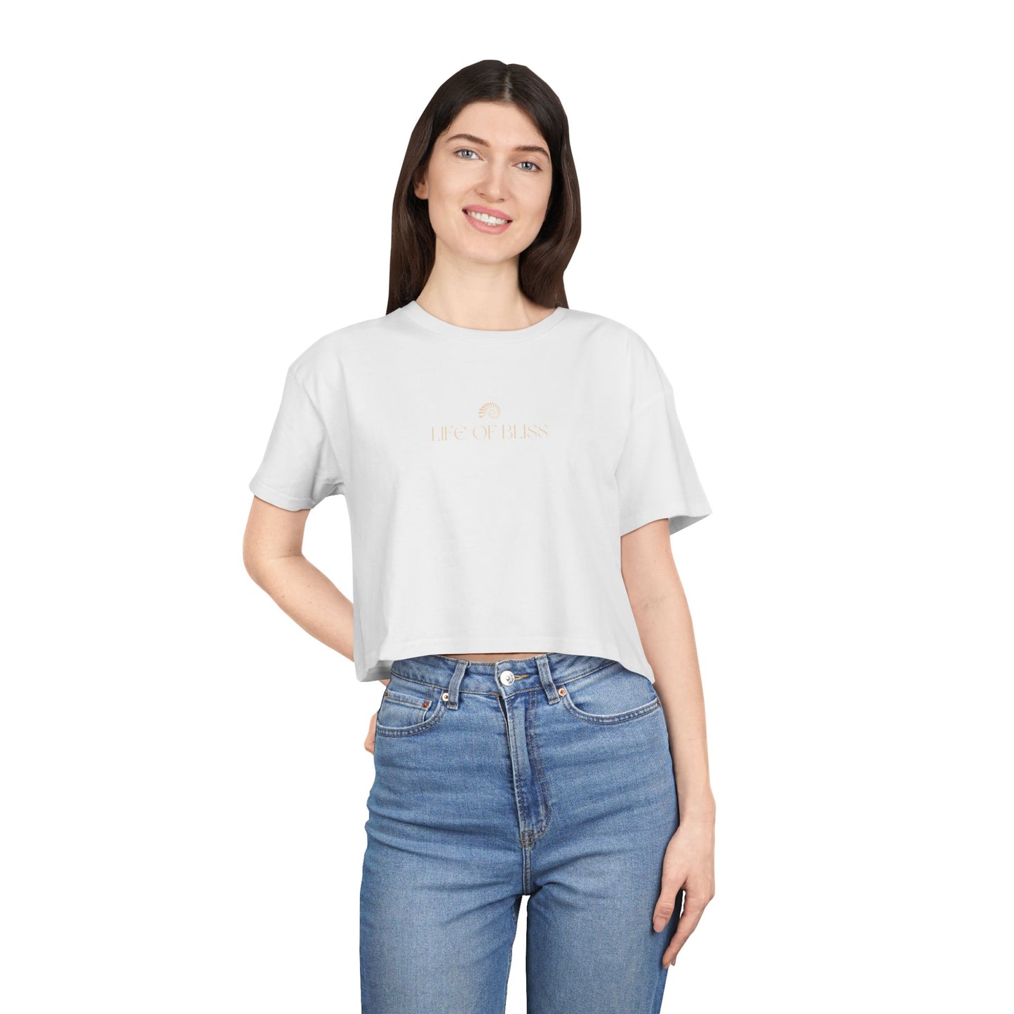 Life of Bliss Women's Crop Tee